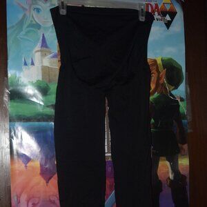 Black maternity leggings L